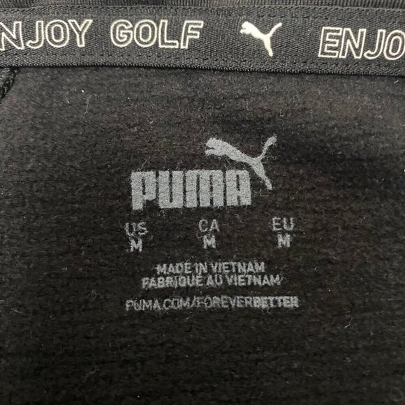 Puma Black Zip-Up Performance Jacket – Size M | Stretch & Lightweight - Picture 7 of 10